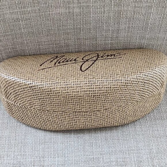 Maui Jim Glasses Case Hard Case for Eyewear Sunglasses Tan Case only - Picture 2 of 10